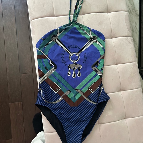 Hermes Other - Hermes Blue and Green One Piece Swimsuit